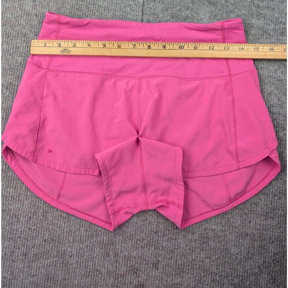 Lululemon Speed Up Shorts Womens 4 Bright Pink High Waisted Lined Athleisure Gym - Picture 5 of 8